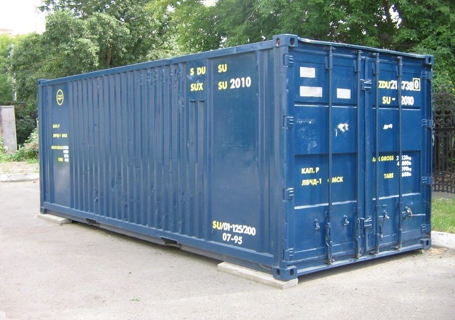 Storage container on location