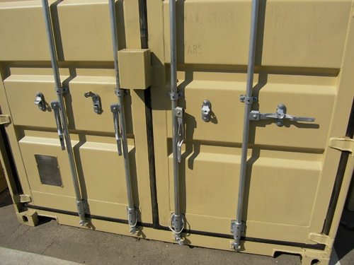 Shipping container lock system