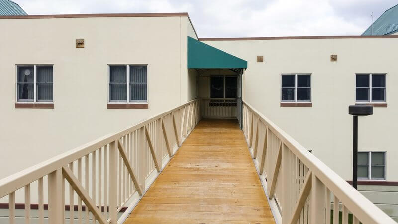 Mobile Office Trailer with ADA ramp