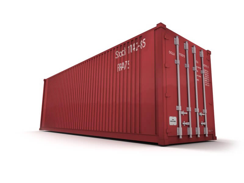 Storage container installed on site Storage container installed on site