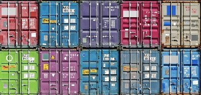 stacked storage containers