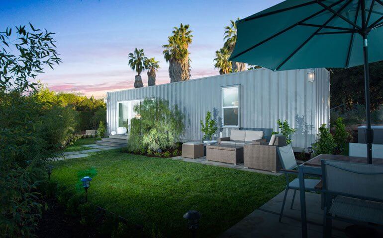 shipping container home in Santa Barbara