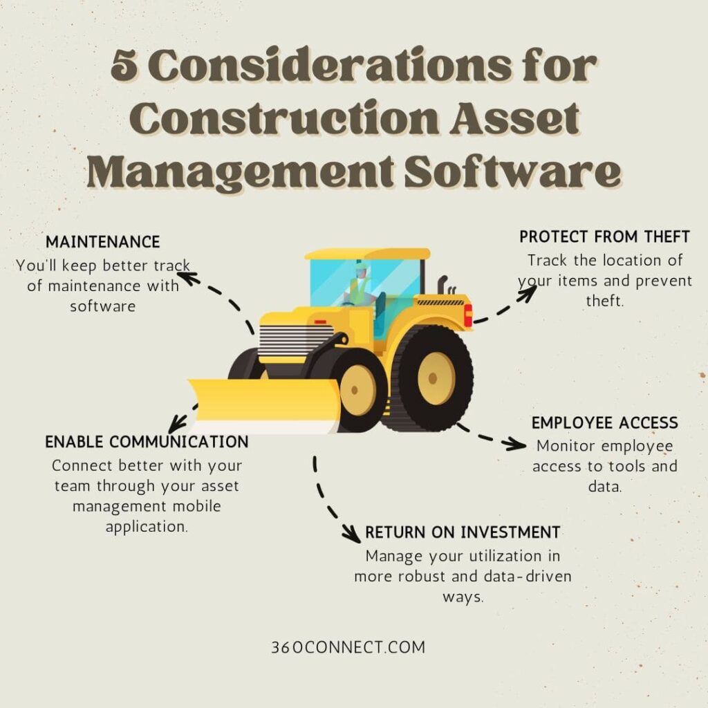 five consideration for construction asset management software