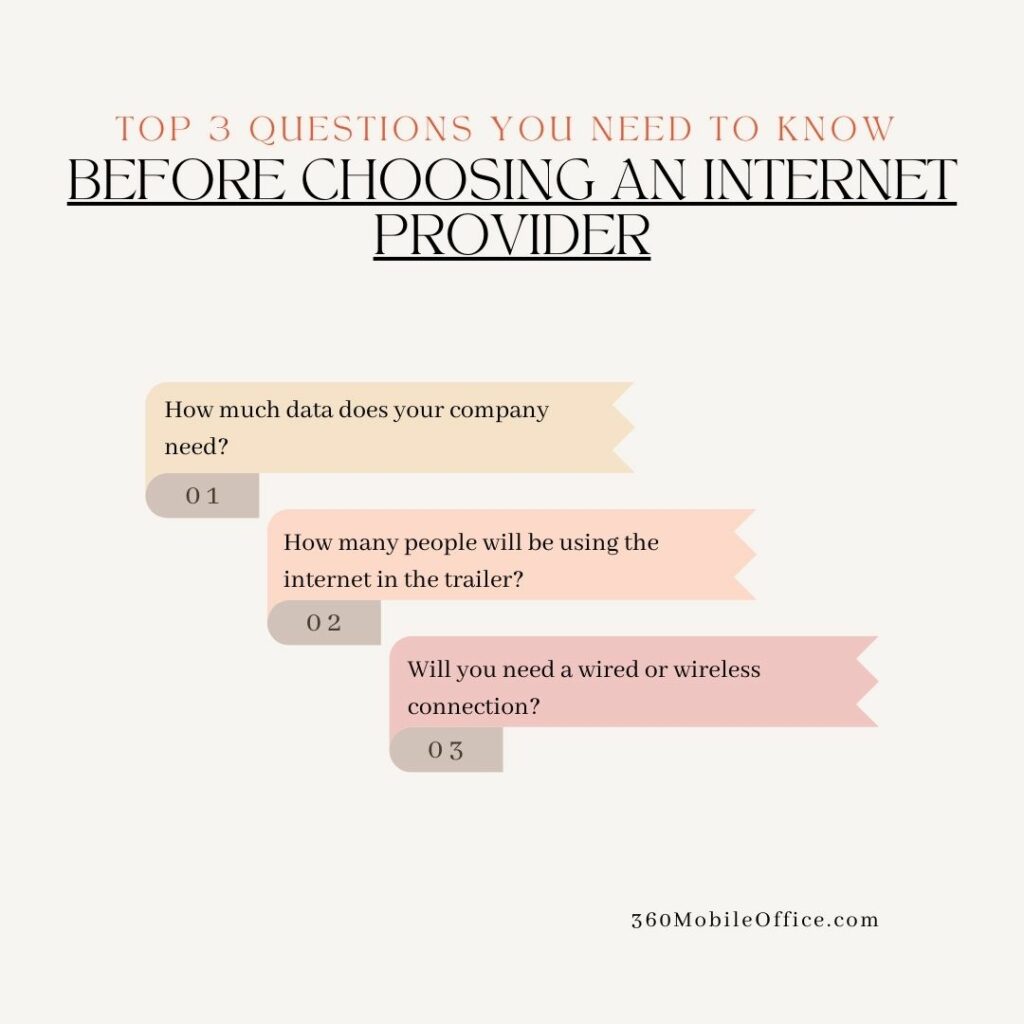 3 questions you need to know before choosing an internet provider