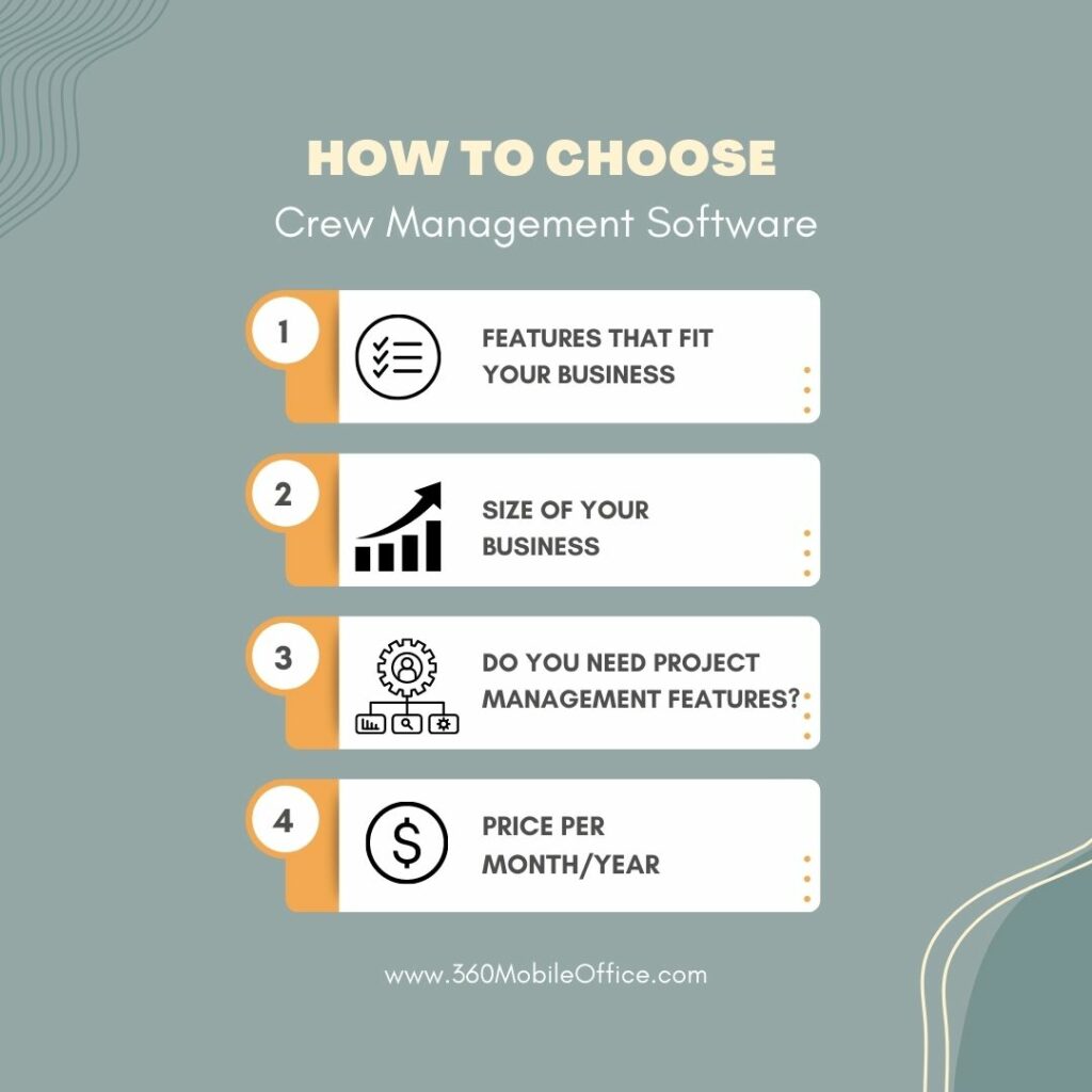 how to choose crew management software